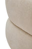 Hamilton Interiors Living Dasha Ivory Textured Curved Chair House of Isabella UK