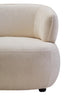 Hamilton Interiors Living Dasha Ivory Textured Curved Chair House of Isabella UK