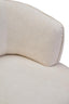 Hamilton Interiors Living Dasha Ivory Textured Curved Chair House of Isabella UK