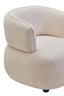 Hamilton Interiors Living Dasha Ivory Textured Curved Chair House of Isabella UK