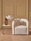 Hamilton Interiors Living Davina Ivory Boucle Statement Chair House of Isabella UK
