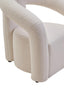 Hamilton Interiors Living Davina Ivory Boucle Statement Chair House of Isabella UK