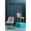 Hamilton Interiors Living Demi Grey Velvet Dining Chair House of Isabella UK