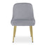 Hamilton Interiors Living Demi Grey Velvet Dining Chair House of Isabella UK