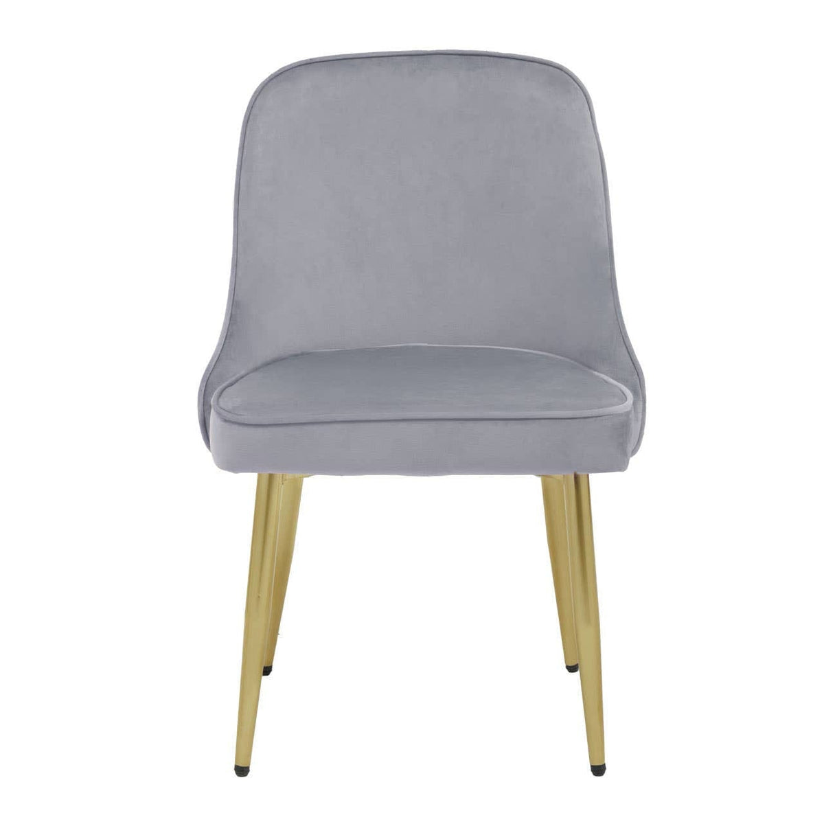 Hamilton Interiors Living Demi Grey Velvet Dining Chair House of Isabella UK