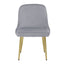 Hamilton Interiors Living Demi Grey Velvet Dining Chair House of Isabella UK