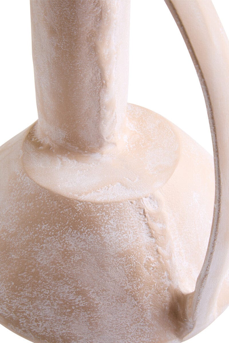 Hamilton Interiors Living Densita Large Textured Beige Whitewash Vase House of Isabella UK