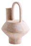 Hamilton Interiors Living Densita Small Textured Beige Whitewash Vase House of Isabella UK