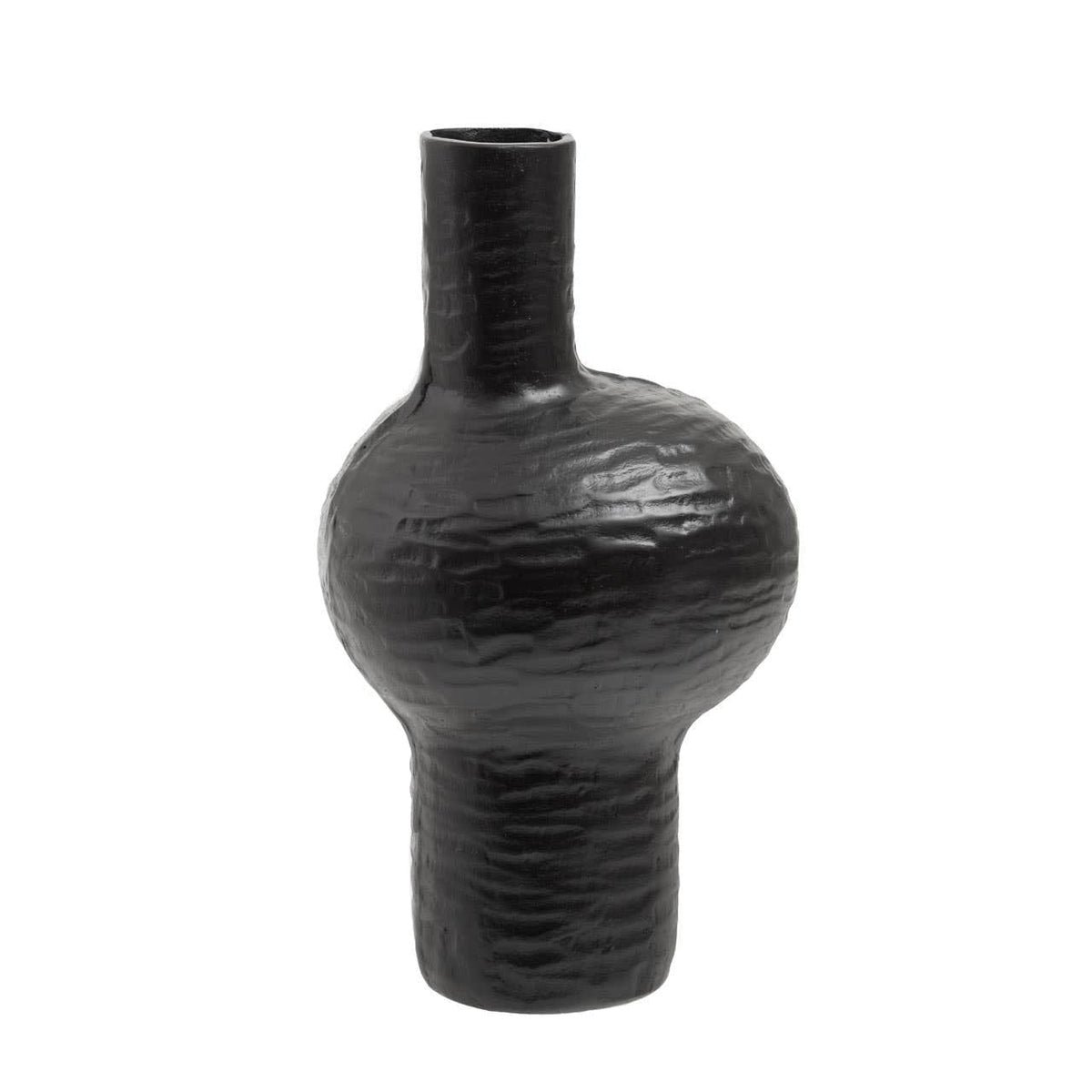 Hamilton Interiors Living Deomali Large Abstract Black Finish Vase House of Isabella UK