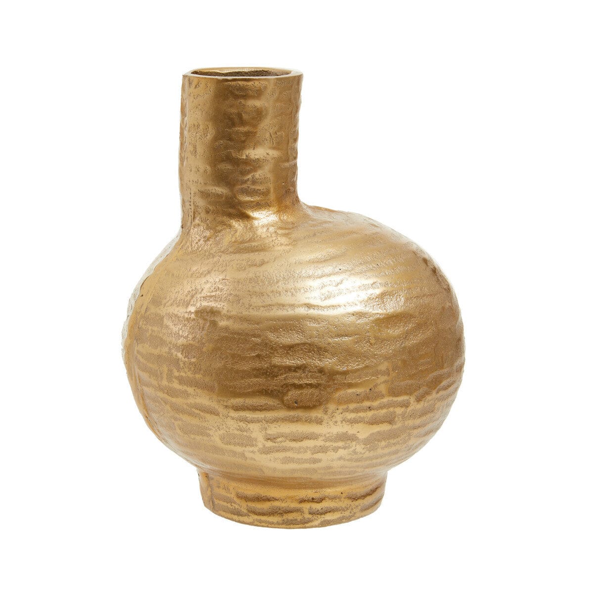 Hamilton Interiors Living Deomali Small Abstract Gold Finish Vase House of Isabella UK