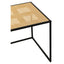 Hamilton Interiors Living Depok Rattan and Metal Square Side Table House of Isabella UK