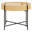 Hamilton Interiors Living Depok Rattan Coffee Table With Cross Metal Base House of Isabella UK