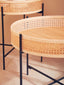 Hamilton Interiors Living Depok Rattan Coffee Table With Cross Metal Base House of Isabella UK