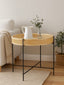 Hamilton Interiors Living Depok Rattan Coffee Table With Cross Metal Base House of Isabella UK