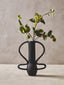 Hamilton Interiors Living Deriva Large Textured Black Vase House of Isabella UK