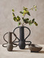 Hamilton Interiors Living Deriva Large Textured Black Vase House of Isabella UK