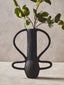 Hamilton Interiors Living Deriva Large Textured Black Vase House of Isabella UK