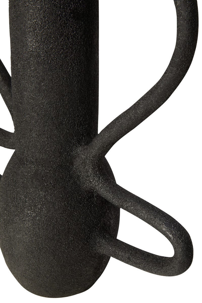 Hamilton Interiors Living Deriva Large Textured Black Vase House of Isabella UK