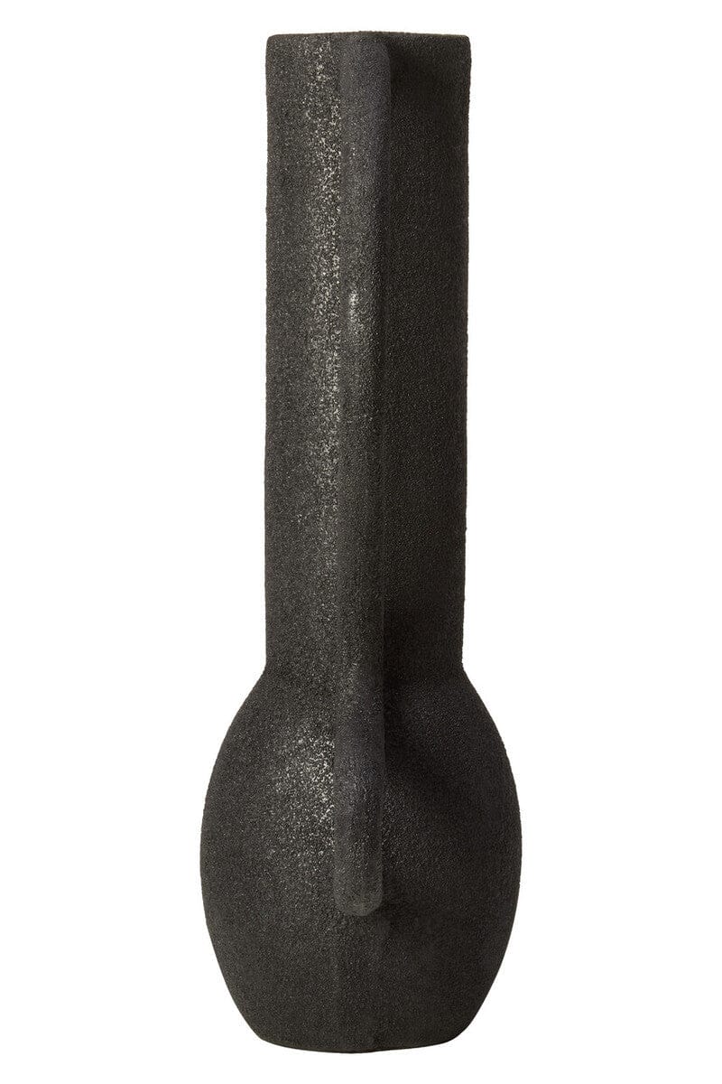 Hamilton Interiors Living Deriva Large Textured Black Vase House of Isabella UK