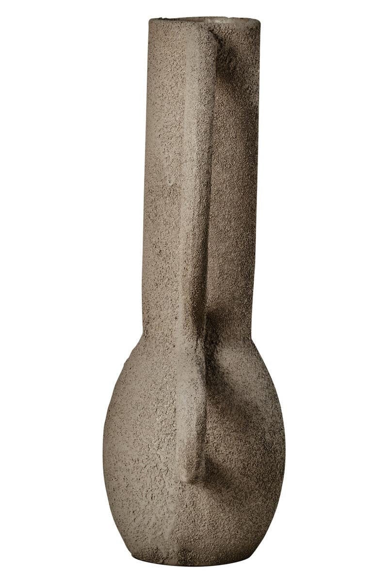 Hamilton Interiors Living Deriva Small Textured Grey Vase House of Isabella UK