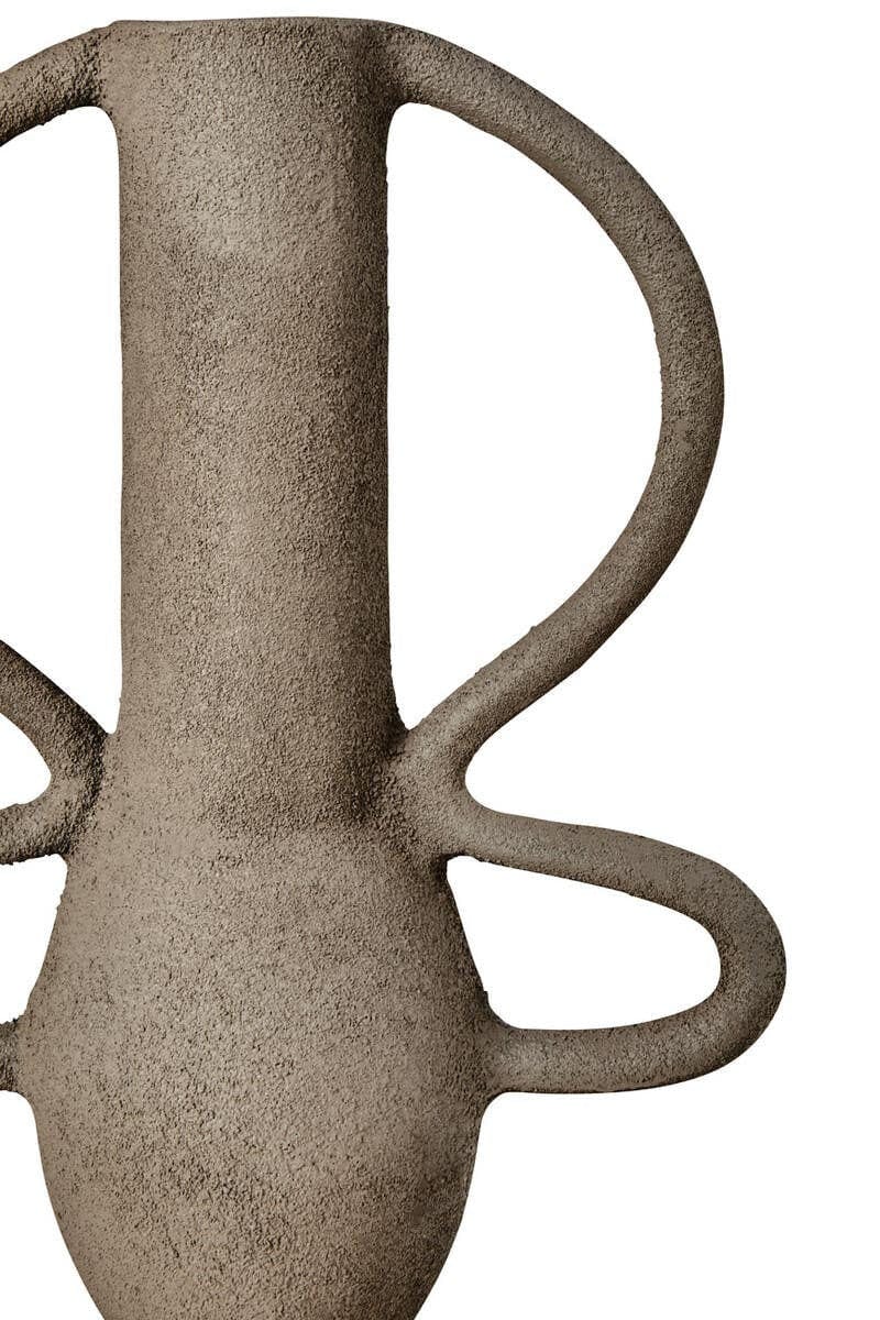 Hamilton Interiors Living Deriva Small Textured Grey Vase House of Isabella UK