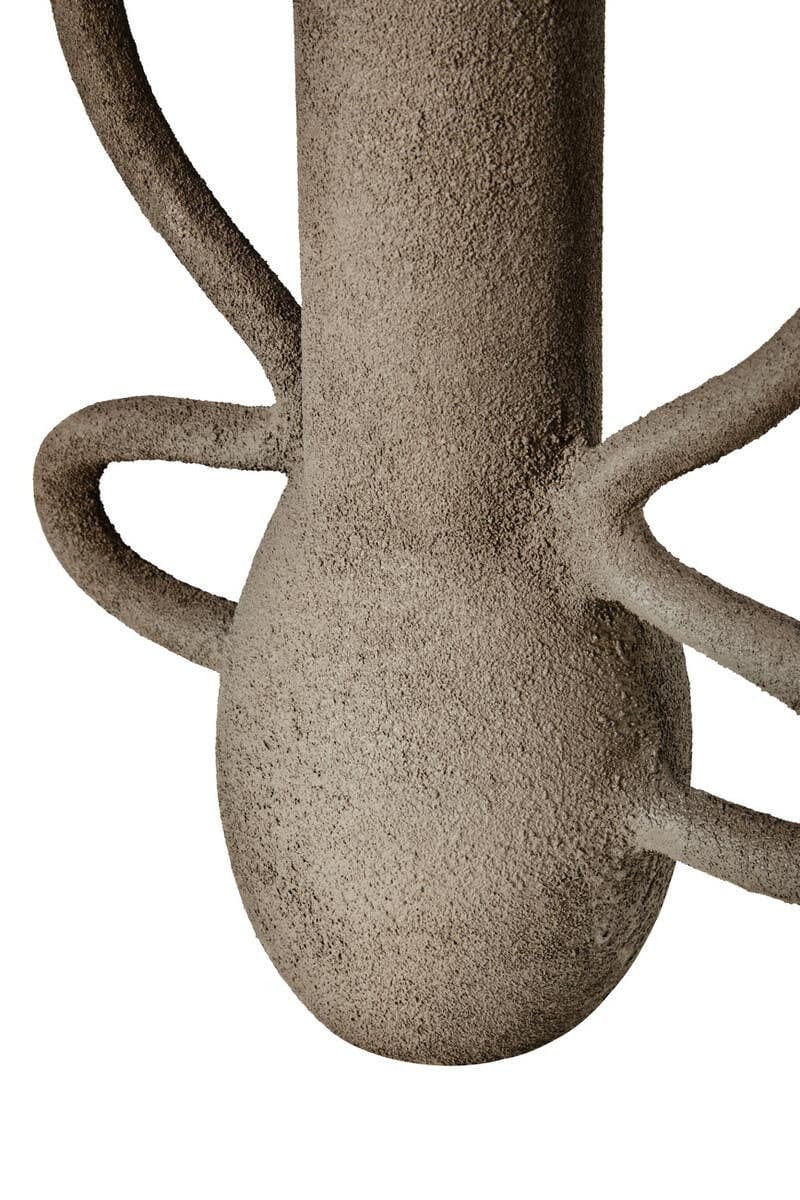 Hamilton Interiors Living Deriva Small Textured Grey Vase House of Isabella UK