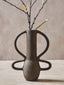 Hamilton Interiors Living Deriva Small Textured Grey Vase House of Isabella UK