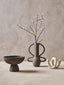 Hamilton Interiors Living Deriva Small Textured Grey Vase House of Isabella UK