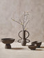 Hamilton Interiors Living Deriva Small Textured Grey Vase House of Isabella UK