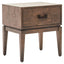 Hamilton Interiors Living Dimaro Antique Grey One Drawer Side Table House of Isabella UK