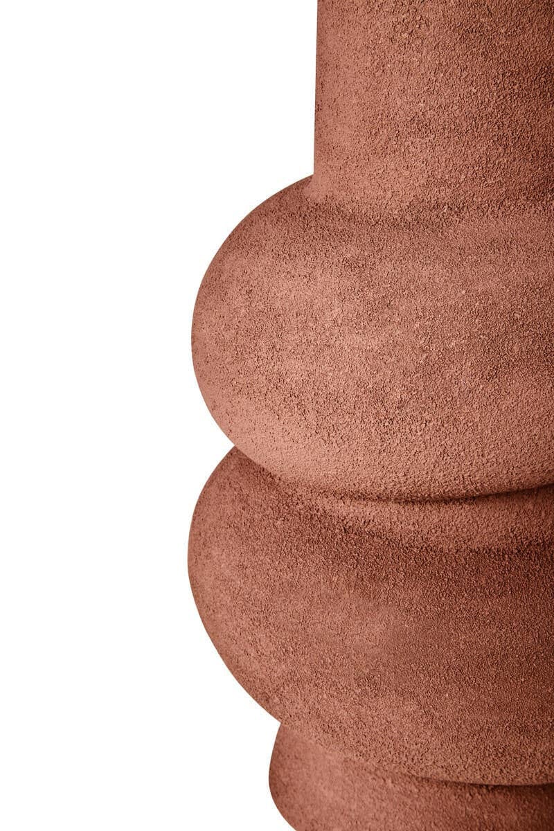 Hamilton Interiors Living Dunas Large Textured Red Bubble Vase House of Isabella UK