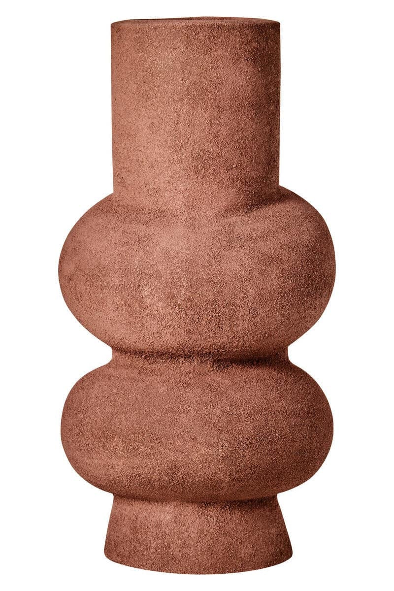 Hamilton Interiors Living Dunas Large Textured Red Bubble Vase House of Isabella UK