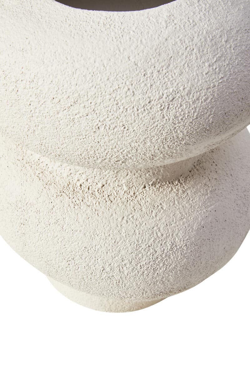 Hamilton Interiors Living Dunas Small Textured White Bubble Vase House of Isabella UK