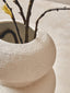 Hamilton Interiors Living Dunas Small Textured White Bubble Vase House of Isabella UK