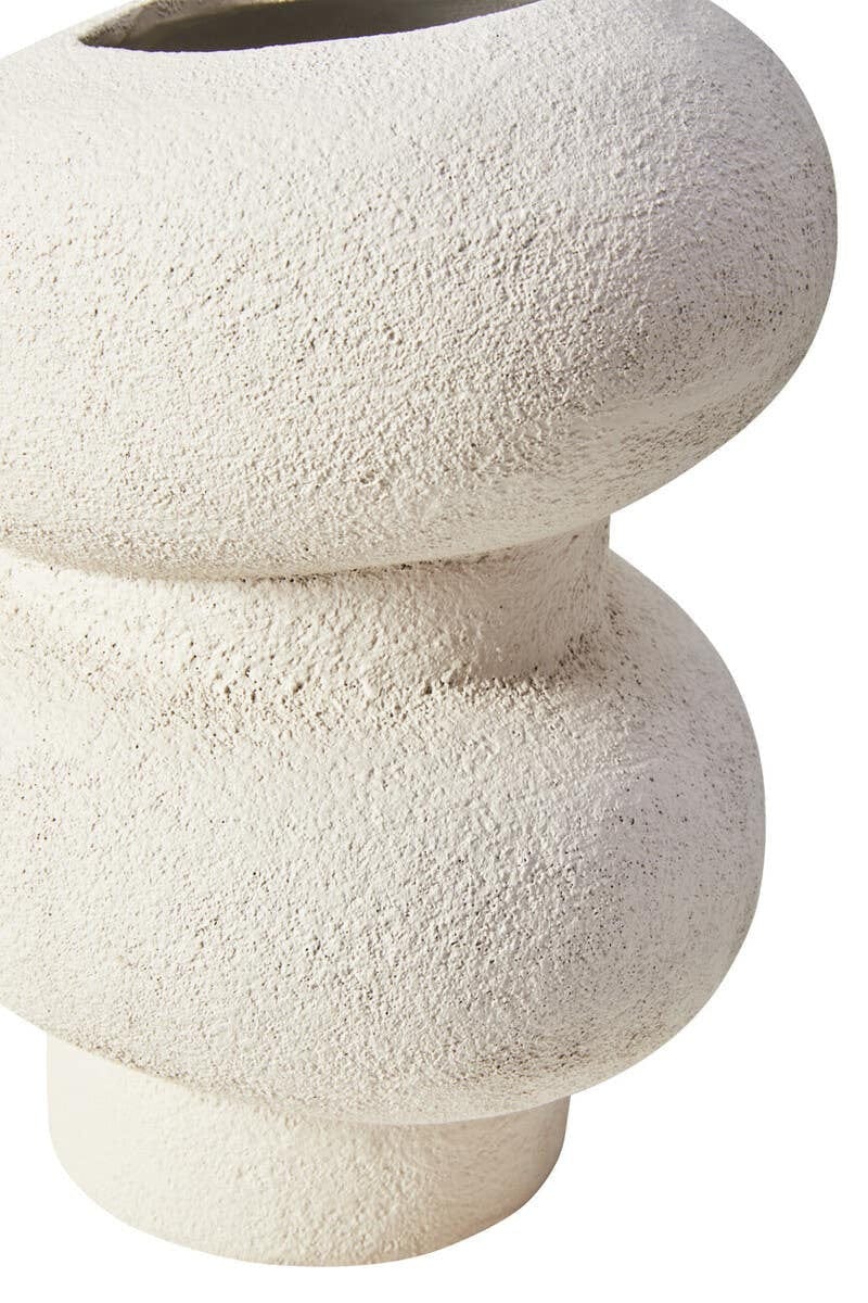 Hamilton Interiors Living Dunas Small Textured White Bubble Vase House of Isabella UK