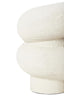 Hamilton Interiors Living Dunas Small Textured White Bubble Vase House of Isabella UK