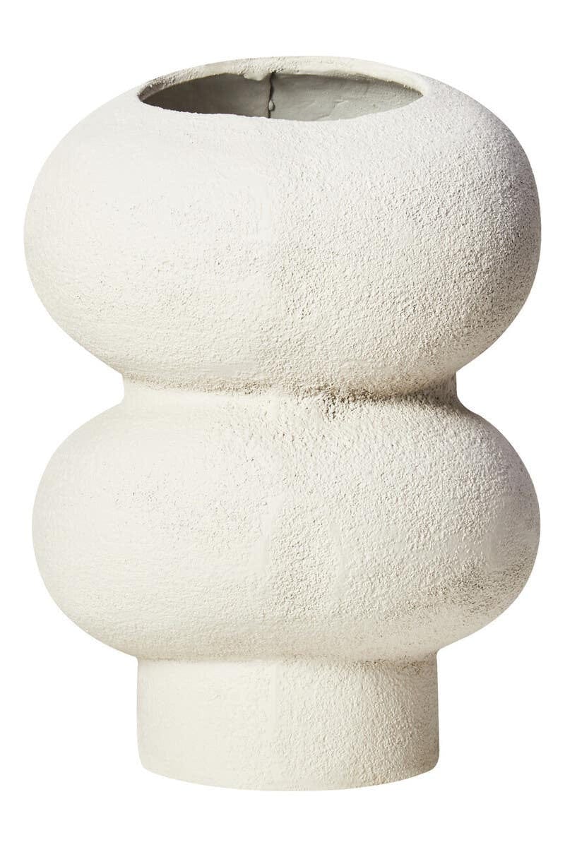 Hamilton Interiors Living Dunas Small Textured White Bubble Vase House of Isabella UK