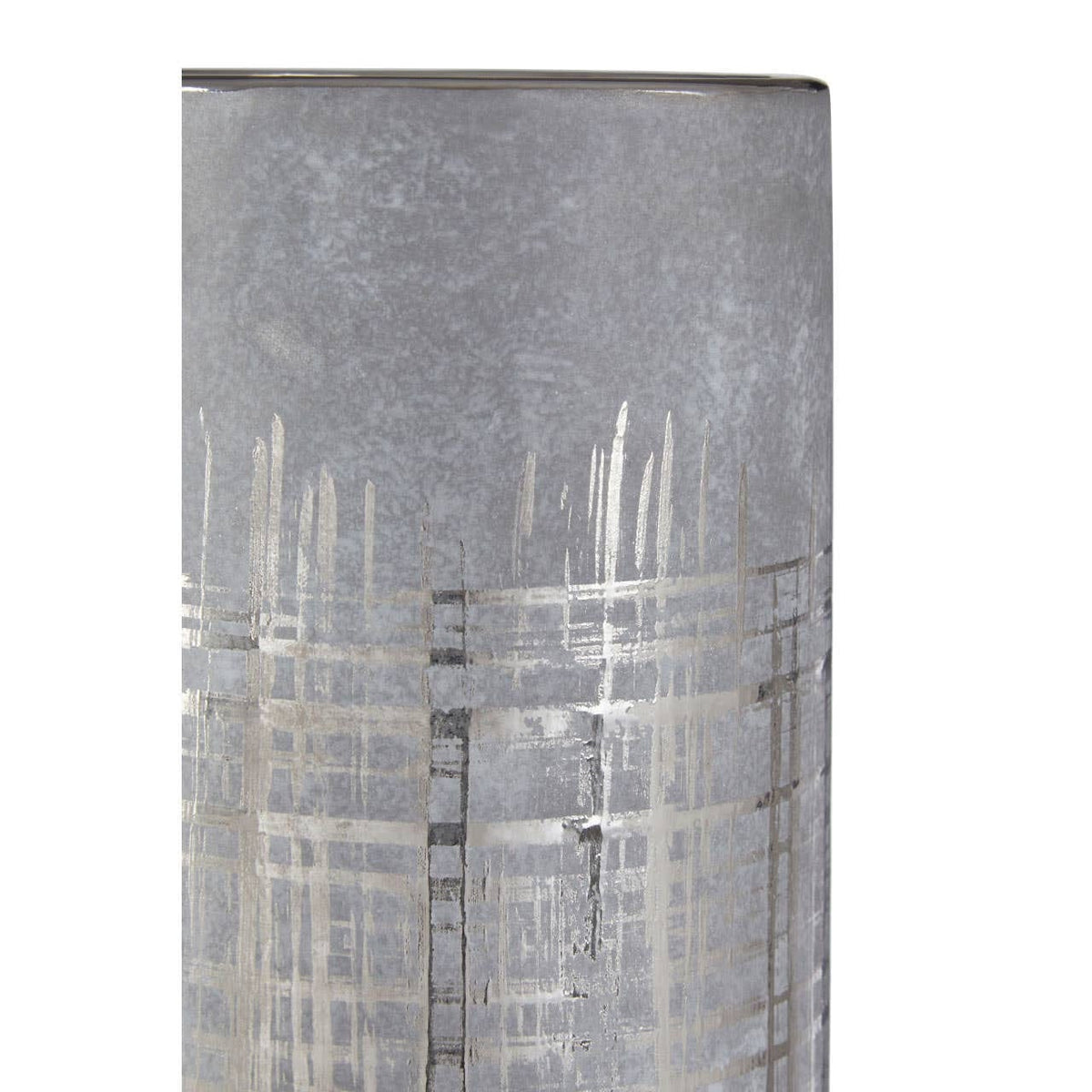 Hamilton Interiors Living Embra Small Grey and Silver Vase House of Isabella UK
