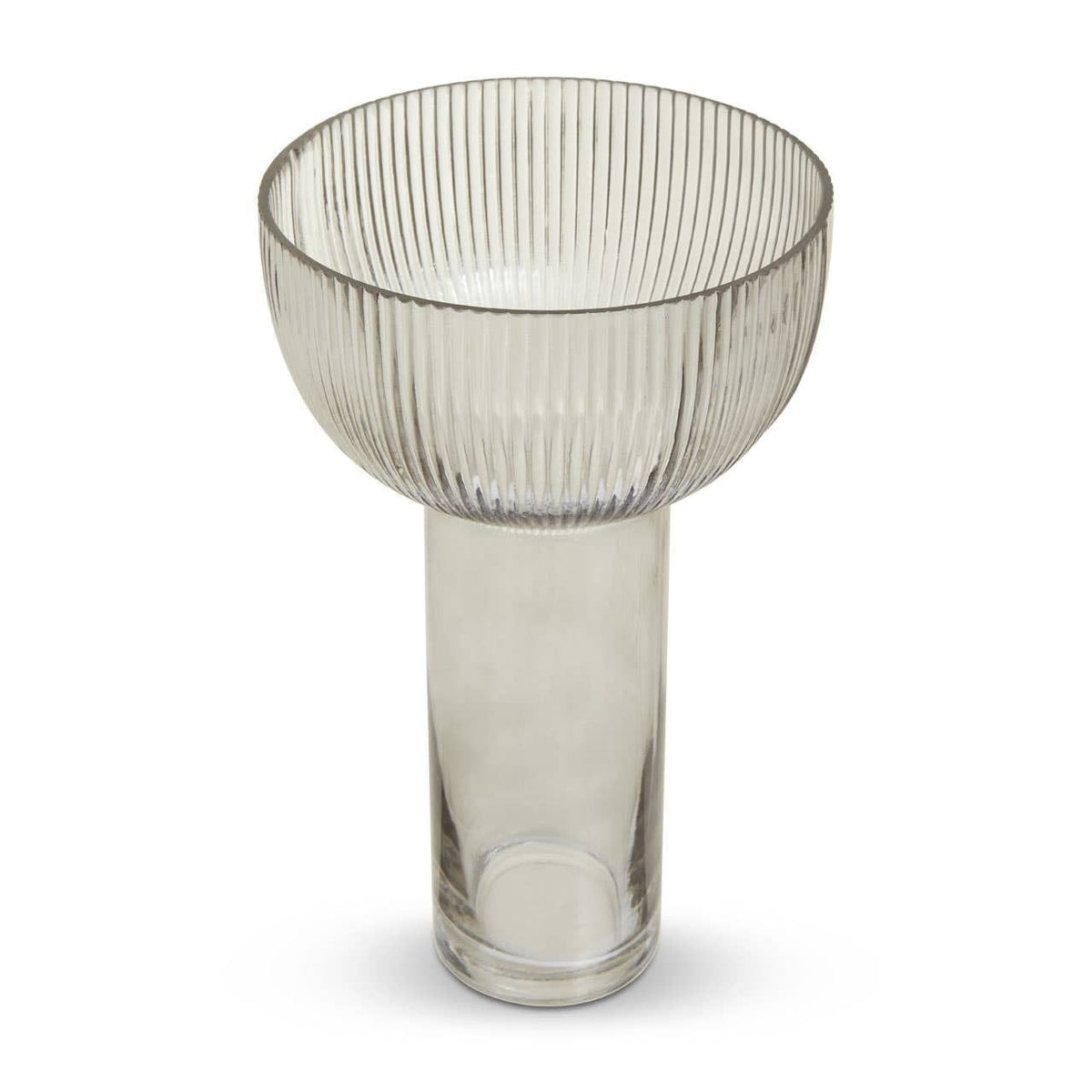 Hamilton Interiors Living Esma Large Grey Glass Vase House of Isabella UK