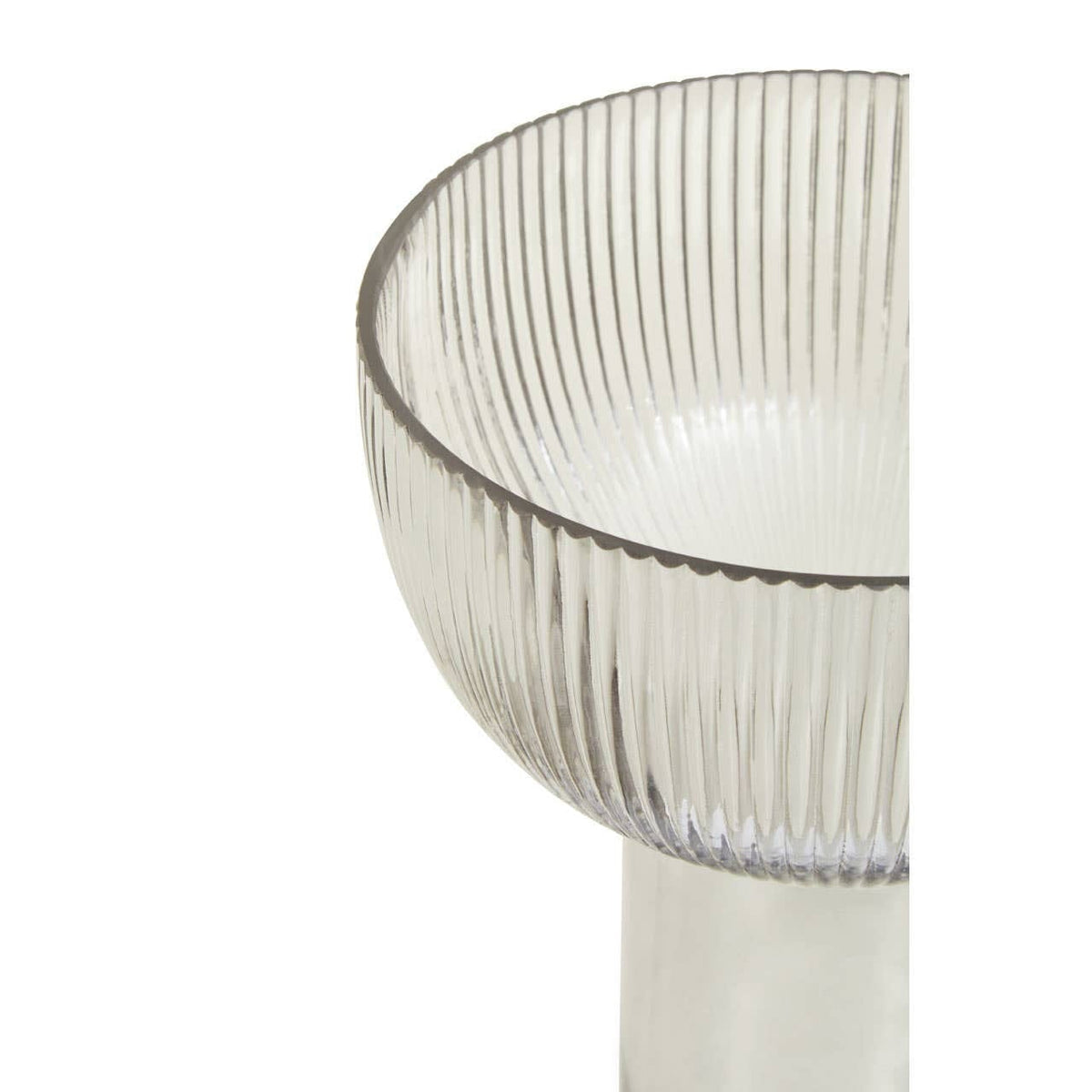 Hamilton Interiors Living Esma Large Grey Glass Vase House of Isabella UK