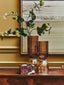 Hamilton Interiors Living Esma Small Amber and Brown Glass Vase House of Isabella UK