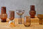 Hamilton Interiors Living Esma Small Amber and Brown Glass Vase House of Isabella UK