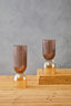 Hamilton Interiors Living Esma Small Amber and Brown Glass Vase House of Isabella UK