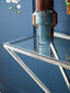 Hamilton Interiors Living Esma Small Ribbed Blue Glass Vase House of Isabella UK