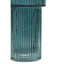 Hamilton Interiors Living Esma Small Ribbed Blue Glass Vase House of Isabella UK