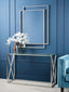 Hamilton Interiors Living Esma Small Ribbed Blue Glass Vase House of Isabella UK