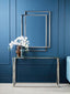 Hamilton Interiors Living Esma Small Ribbed Blue Glass Vase House of Isabella UK