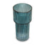Hamilton Interiors Living Esma Small Ribbed Blue Glass Vase House of Isabella UK