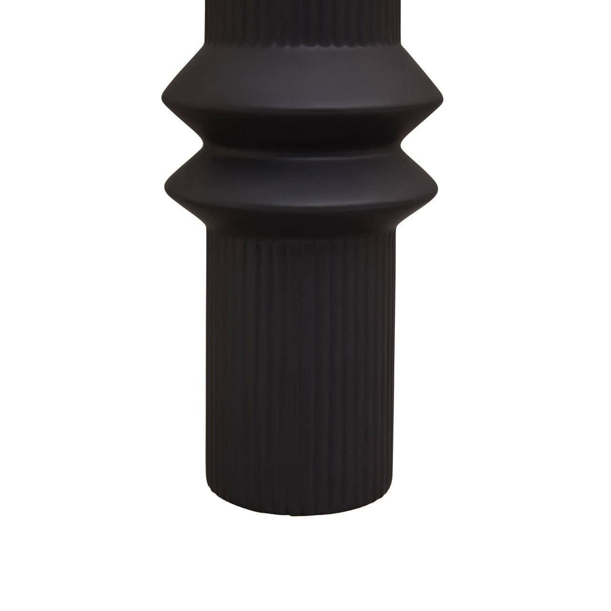 Hamilton Interiors Living Fabia Black Ceramic Vase House of Isabella UK