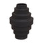 Hamilton Interiors Living Fabia Black Large Step Design Vase House of Isabella UK